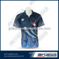 Blue style star logo polo for college